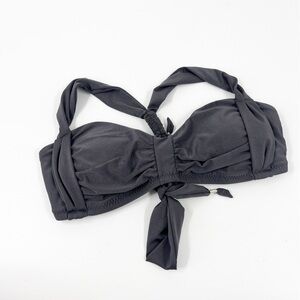 ✅ Athleta Aqualuxe halter bikini top Size Medium Greyish Brown